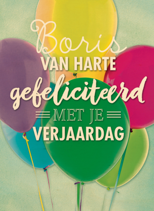 geel blauw roze paars ballon