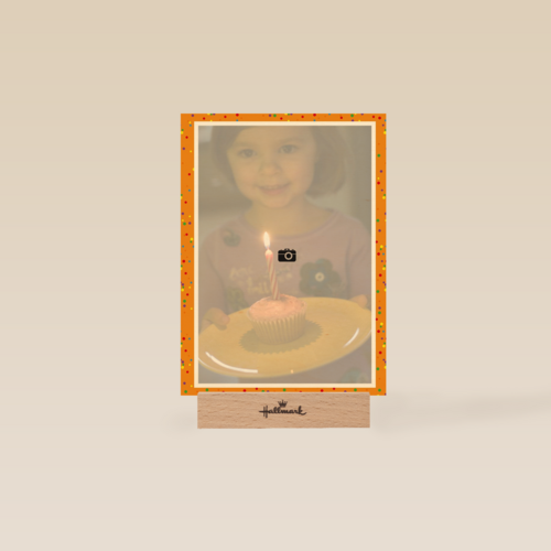 fotokaart blanco oranje omkader