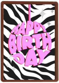 verjaardag kaart hip happy birthday pink balloon