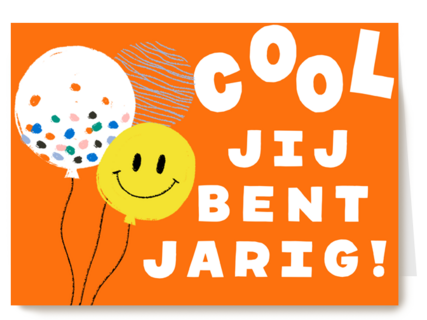 Verjaardagskaart Cool jij bent jarig