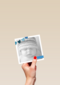 fotokaart vierkant baby blauw hartjes