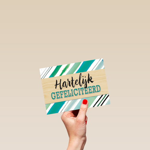 gefeliciteerd groene strepen