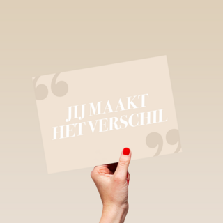 Bedankt kaart thuiswerken jij maakt het verschil