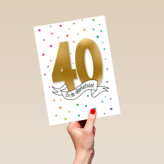 Verjaardagskaart 40 en de allerliefste