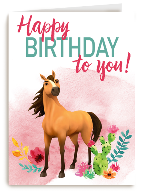 verjaardag kaart spirit happy birthday to you