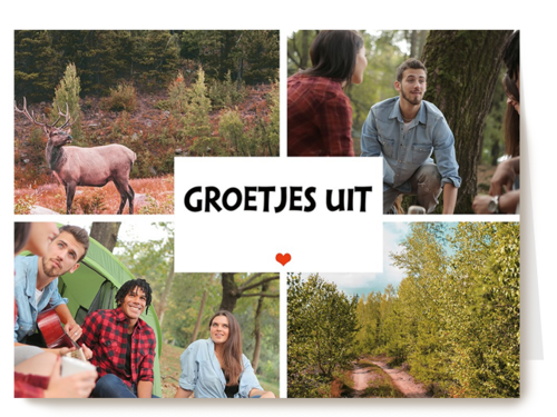 Kaart Hallmark | Groetjes Uit | Groetjes Uit Eigen Land Staykation