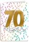 Verjaardagskaart 70 jaar en super lief