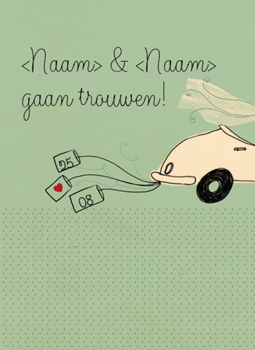 Houten Kaart Save The Date | Houten Kaart Hallmark | Save The Date | Aankondiging Trouwen