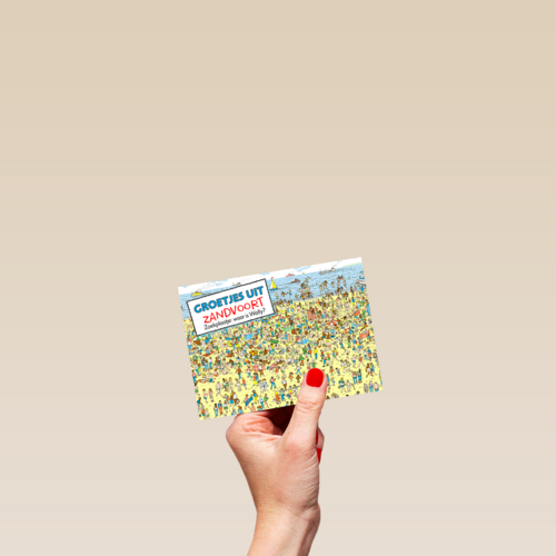groetjes uit kaart strand waar is wally