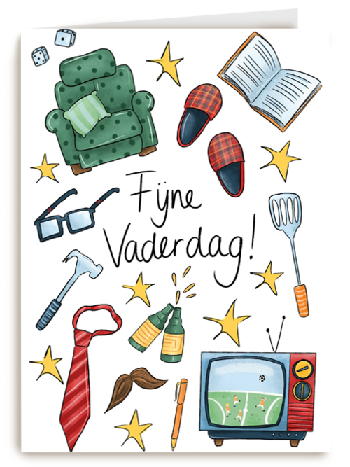 Kaart Hallmark | Vaderdag | Vaderdagkaart Fijne Vaderdag Matia Studio
