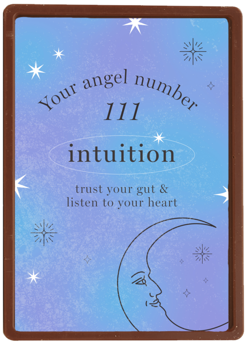 Chocolade Kaart | Hallmark | Angel Numbers 111 Intuition Stijlvol