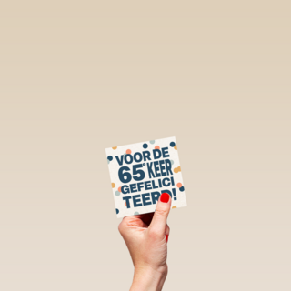 Voor de 65e keer gefeliciteerd