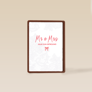 Mr Mrs jullie zijn getrouwd