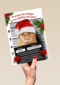 Prettige Kerstdagen Kat Met Kerstmuts