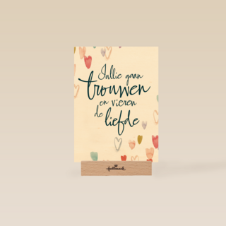 huwelijks kaart jullie gaan trouwen en vieren de liefde