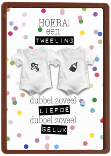 hoera dubbel zoveel liefde en geluk