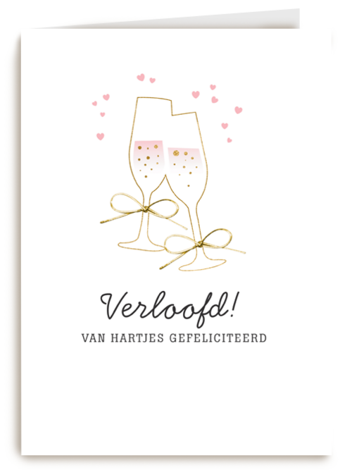 Verloofd Van Hartjes gefeliciteerd