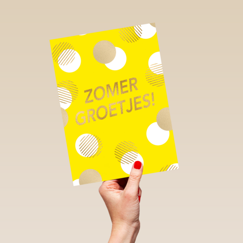zomer kaart klassiek zomer groetjes