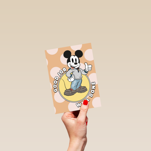 Complimentkaart Mickey Mouse