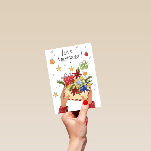 lieve kerstgroet kerst kaart