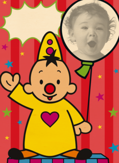 fotokaart bumba met ballon