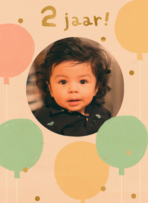 Twee jaar ballonnen fotokaart