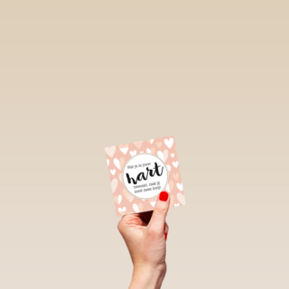 in je hart raak je het nooit meer kwijt kaart