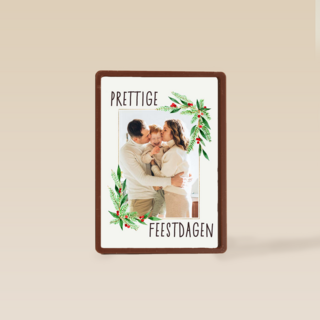 Kerstkaart foto klassiek kader