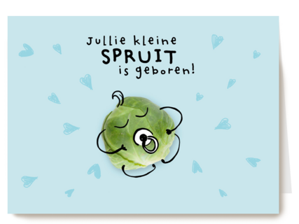 geboorte felicitatie kaart zoon