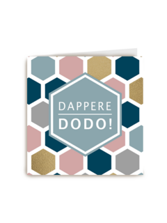 monmon kaart om een dappere dodo heel veel succes te wensen