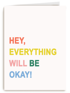 Sterktekaart everything will be ok Engels