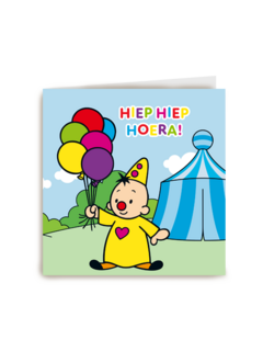 Bumba verjaardagskaart hiep hiep hoera