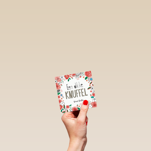 kaart zomaar een dikke knuffel bloemen