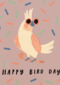 Zomer kaart Happy bird day