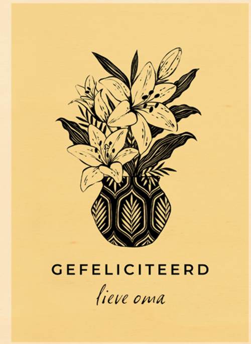 een mooie bos bloemen voor een mooie jarige