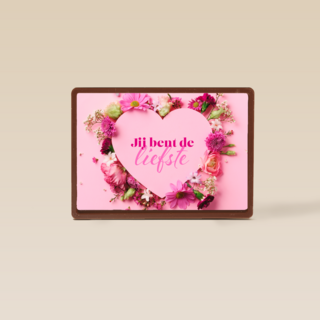 Roze bloemen jij bent de liefste