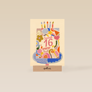 sweet 16 birthday met een taart