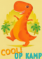 op kamp kaart dinosaurus