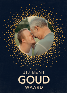 vaderdag fotokaart jij bent goud waard