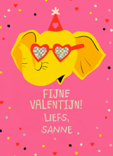 Fijne valentijn party olifant