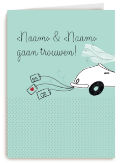 aankondiging trouwen