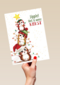 kerstkaart jippie het is weer kerst