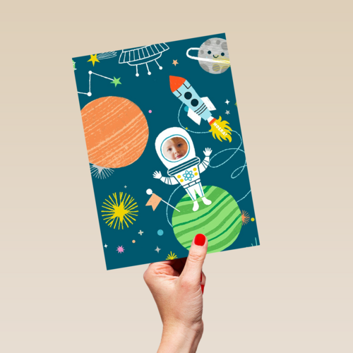 deze kleine astronaut is jarig