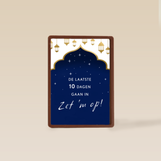 ramadan kaart de laatste 10 dagen