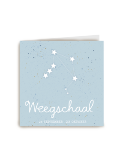 sterrenbeeld kaart zoon weegschaal