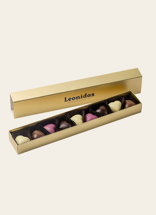 Leonidas Chocolade Bonbons Hartjes 9 Stuks | Leonidas Cadeau Chocolade |