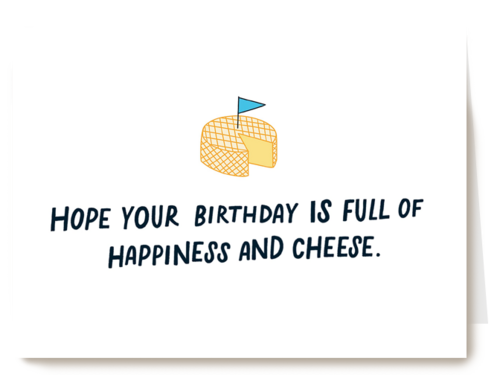 Verjaardagskaart Hallmark | Verjaardagskaart Hope Your Birthday Is Full Of Happiness And Cheese