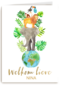geboorte wereld met dieren