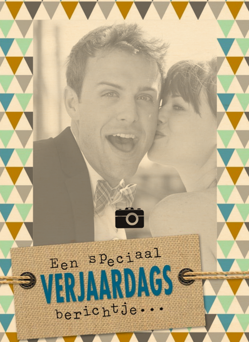 Houten Kaart Verjaardagskaarten | Fotokaart Verjaardag Achtergrond Vlaggetjes