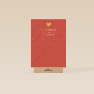 Gefeliciteerd met jullie trouwdag harten